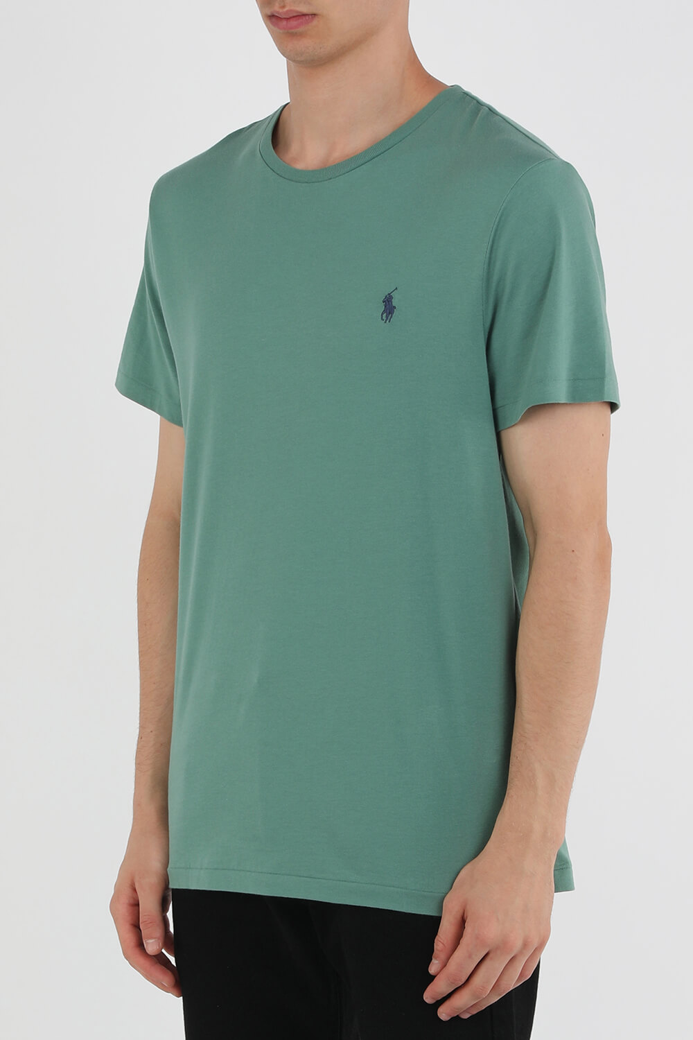 תמונת דוגמן קידמית של Slim Fit Logo Tee in Green