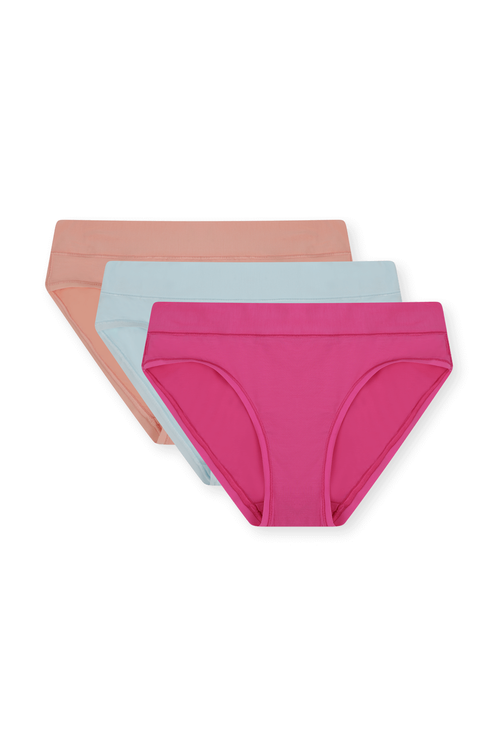תמונה קידמית של UnderEase Mid-Rise Bikini Underwear- 3Pack