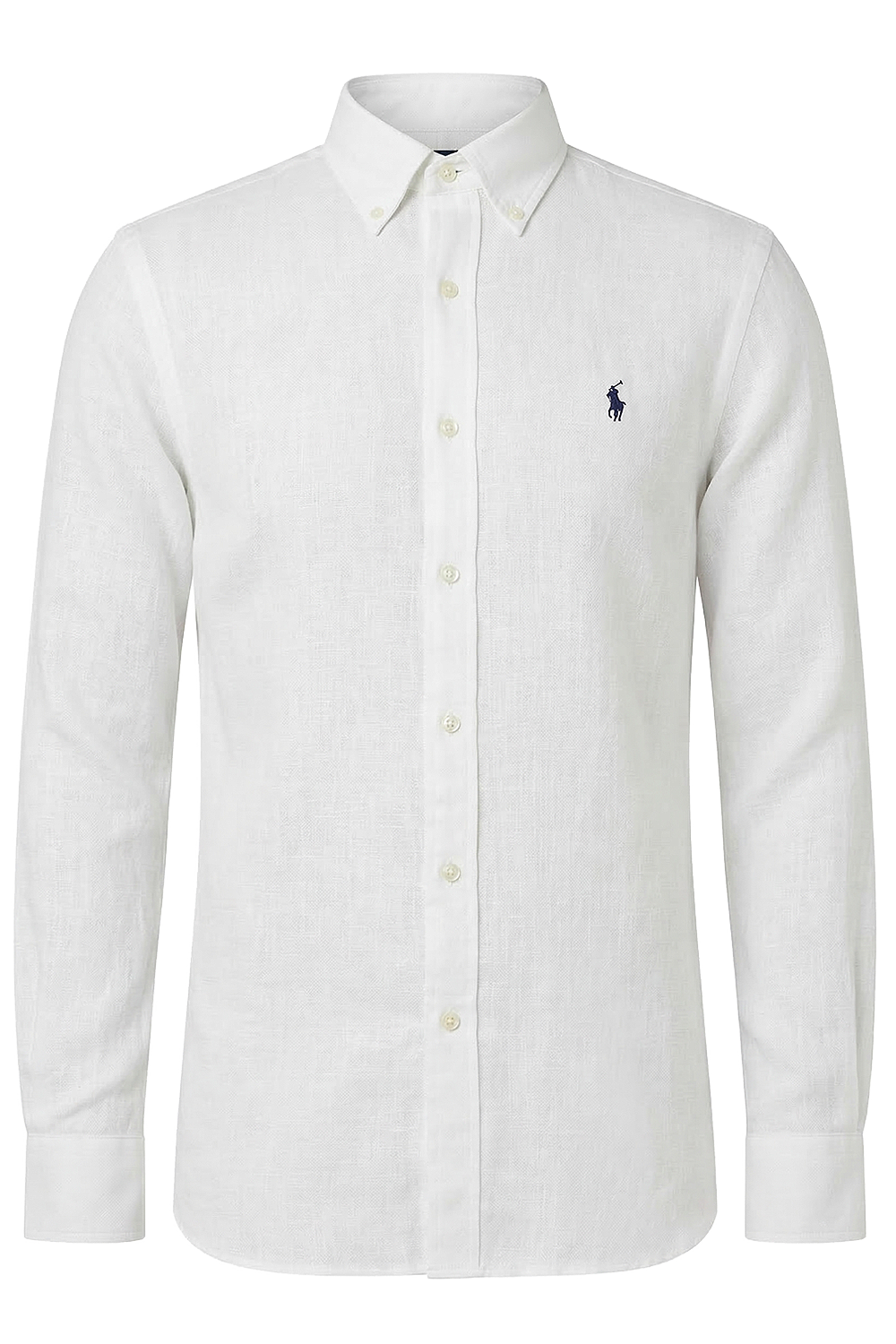 תמונה קידמית של חולצת כפתורים מפשתן