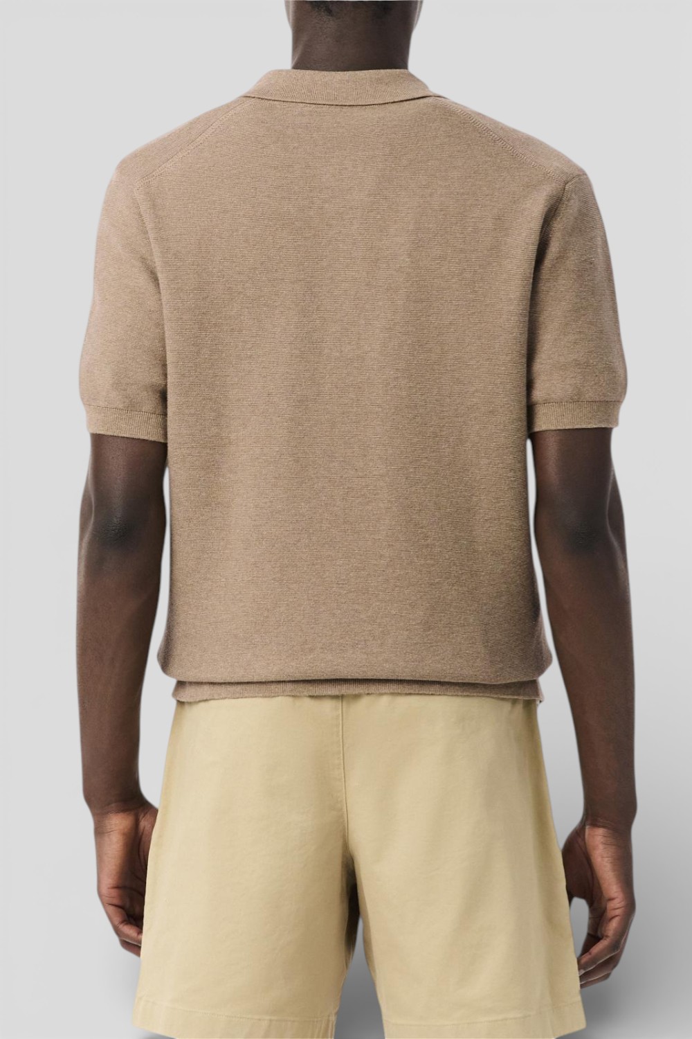 תמונת דוגמן אחורית של חולצת פולו