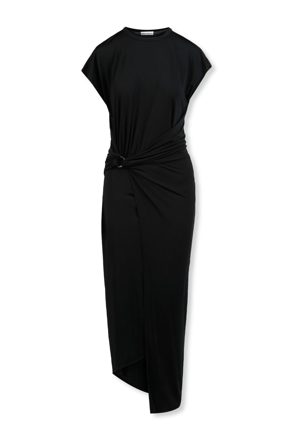 תמונה קידמית של Black Draped Dress