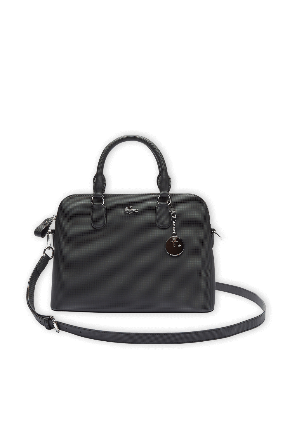 תמונה קידמית של Daily Classic Coated Piqu? Canvas Bugatti Bag In Black