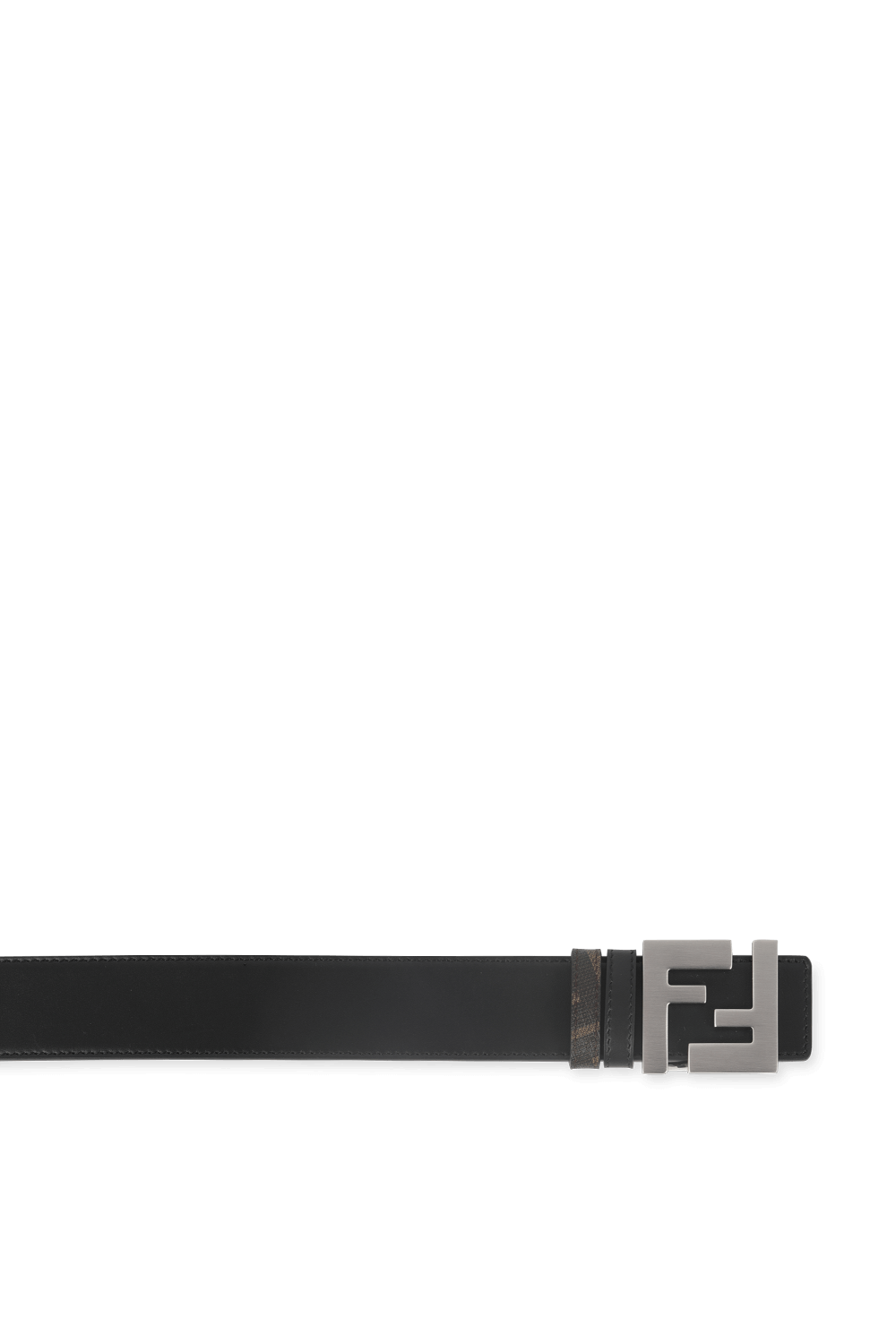 Reverisble Leather Belt in Brown FENDI