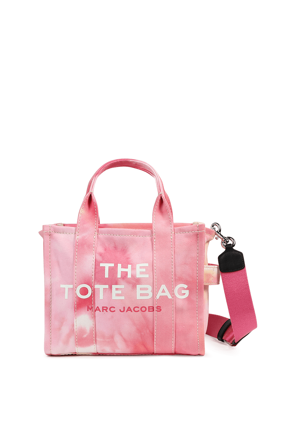 תמונה קידמית של The Tie Dye Mini Tote Bag in Pink