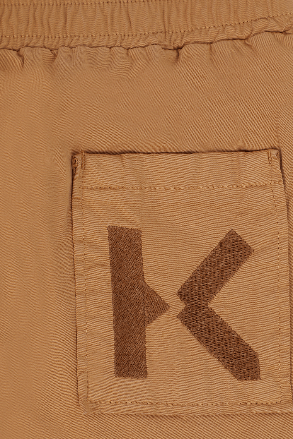 גילאי 2-5 מכנסי ג'וג חומים עם לוגו רקום KENZO KIDS