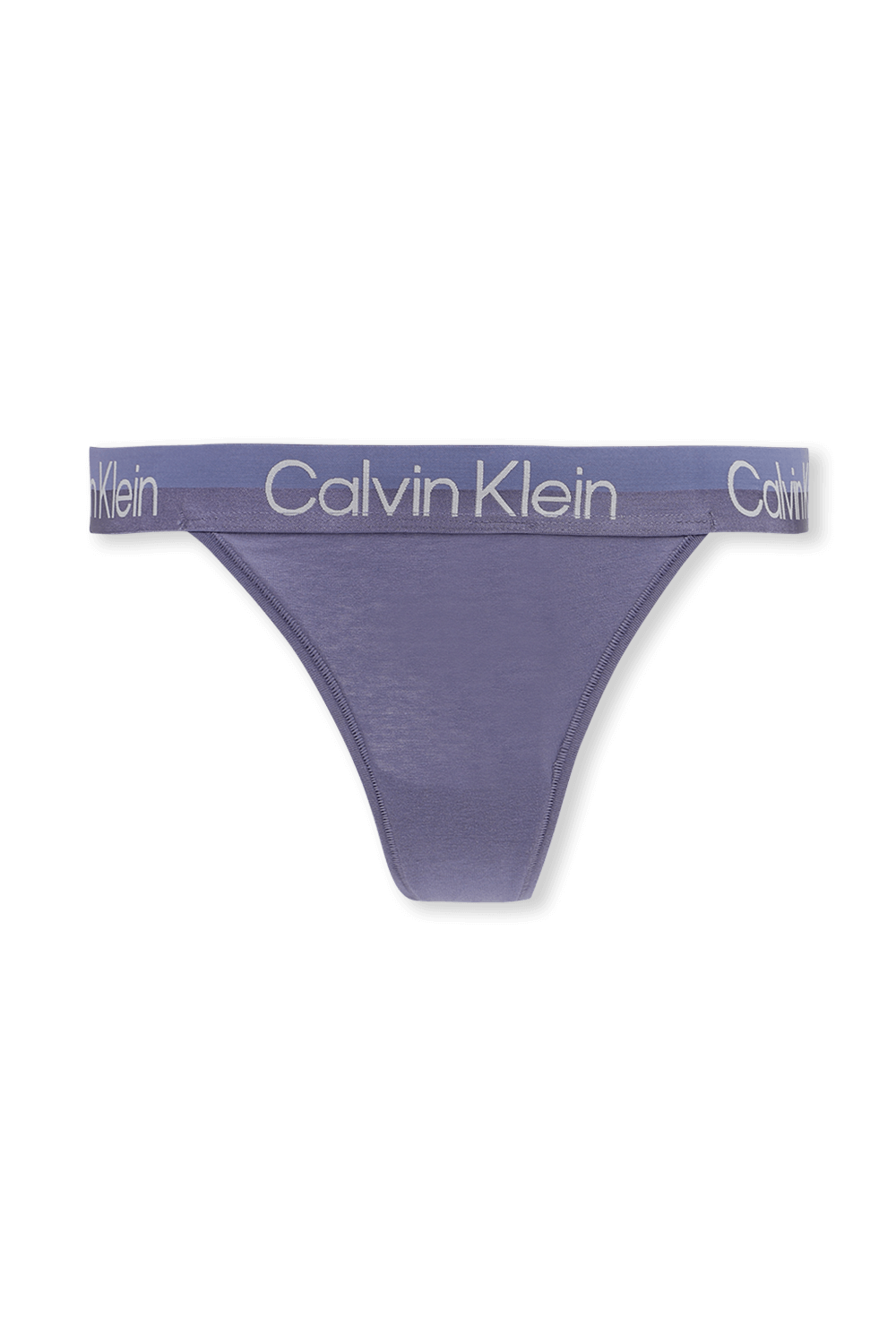 תחתוני חוטיני עם רצועה ממותגת בגוון סגול CALVIN KLEIN