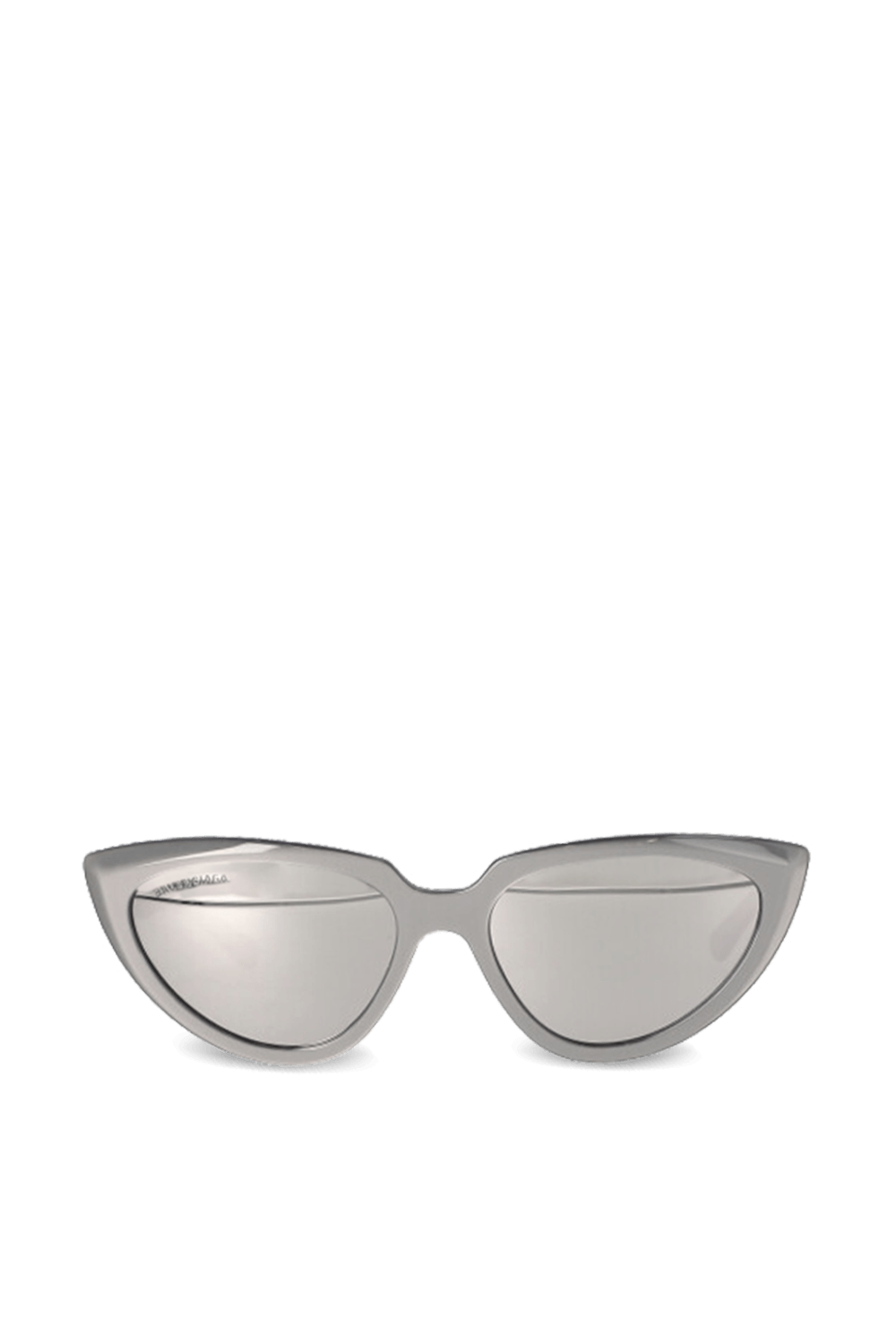 תמונה קידמית של משקפי שמש כסופים עם מסגרת חתול