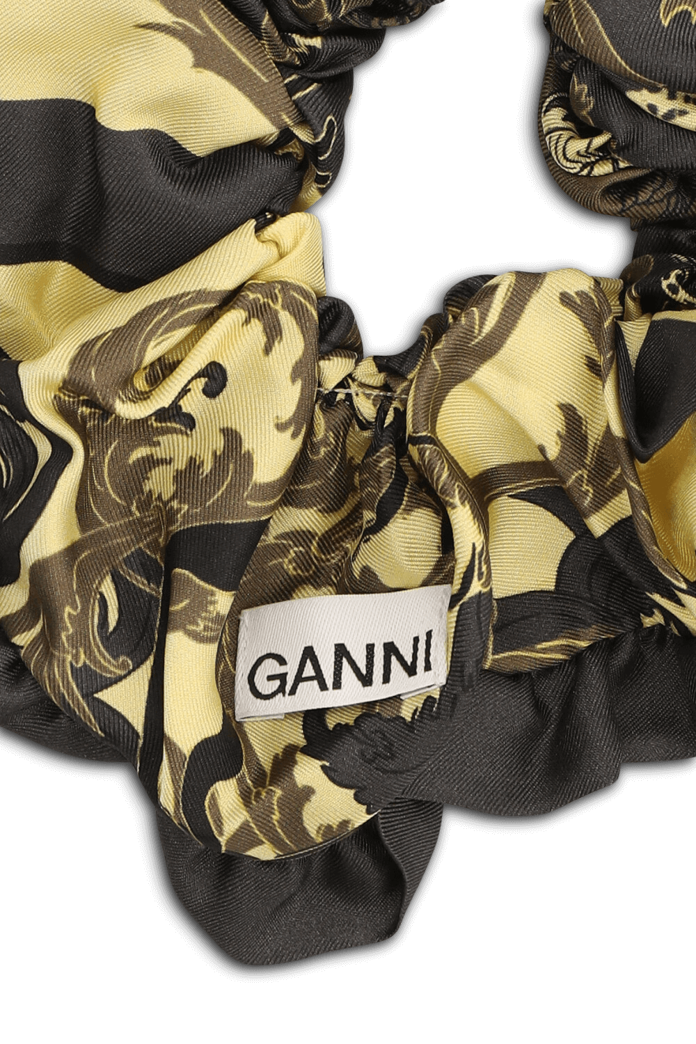 תמונת תקריב של גומיית סקראנצ'י לשיער