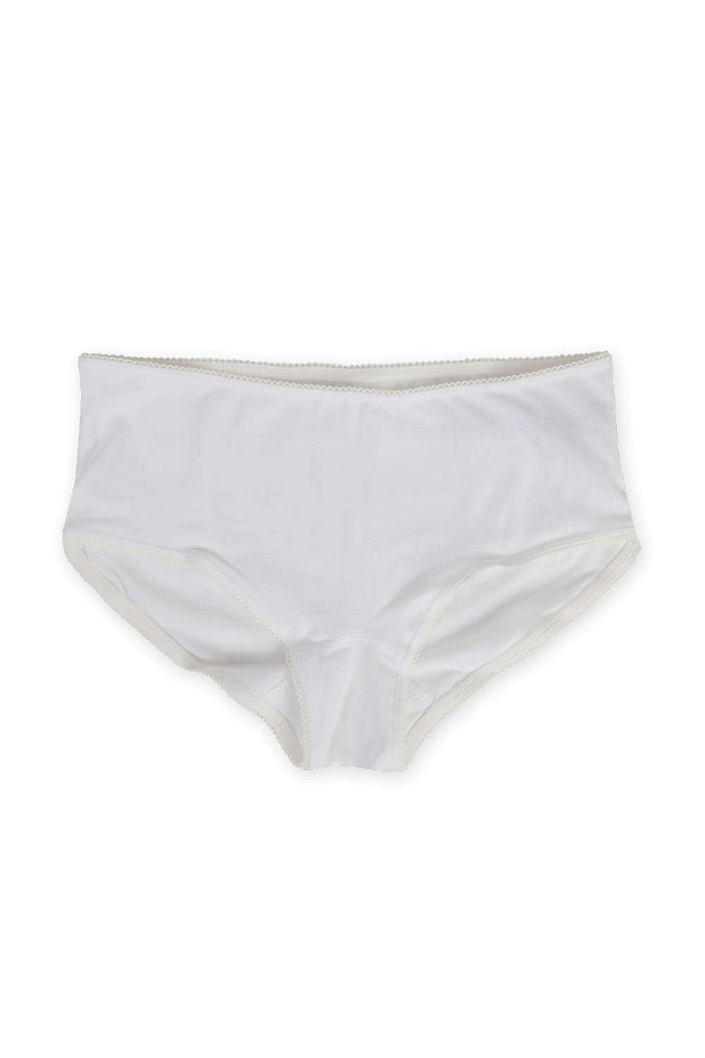 תמונה אחורית של מארז זוג תחתונים בגוון לבן בייסיק חלק - גילאי 2-8