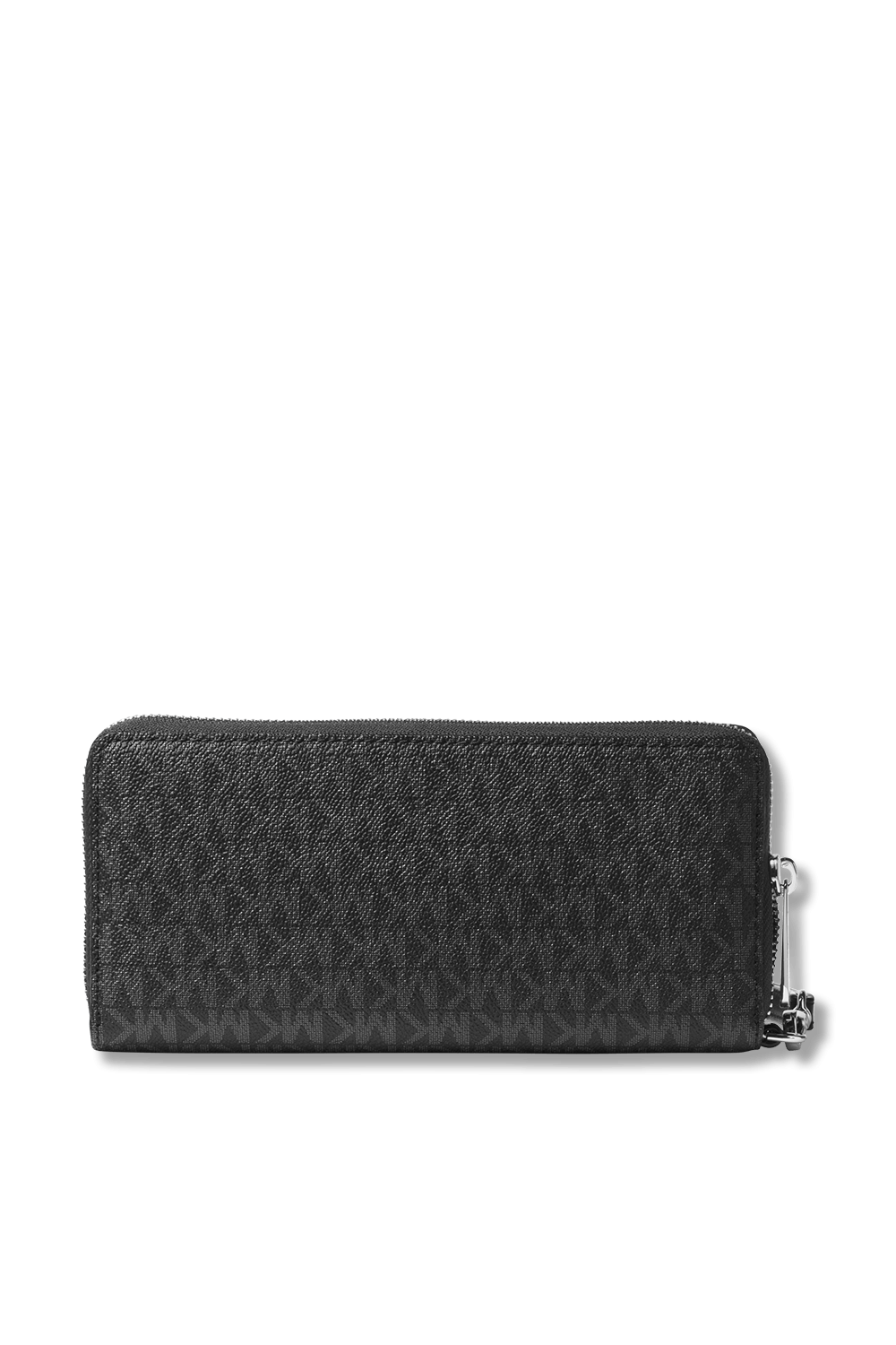תמונה אחורית של Logo Continental Wristlet In Black Monogram
