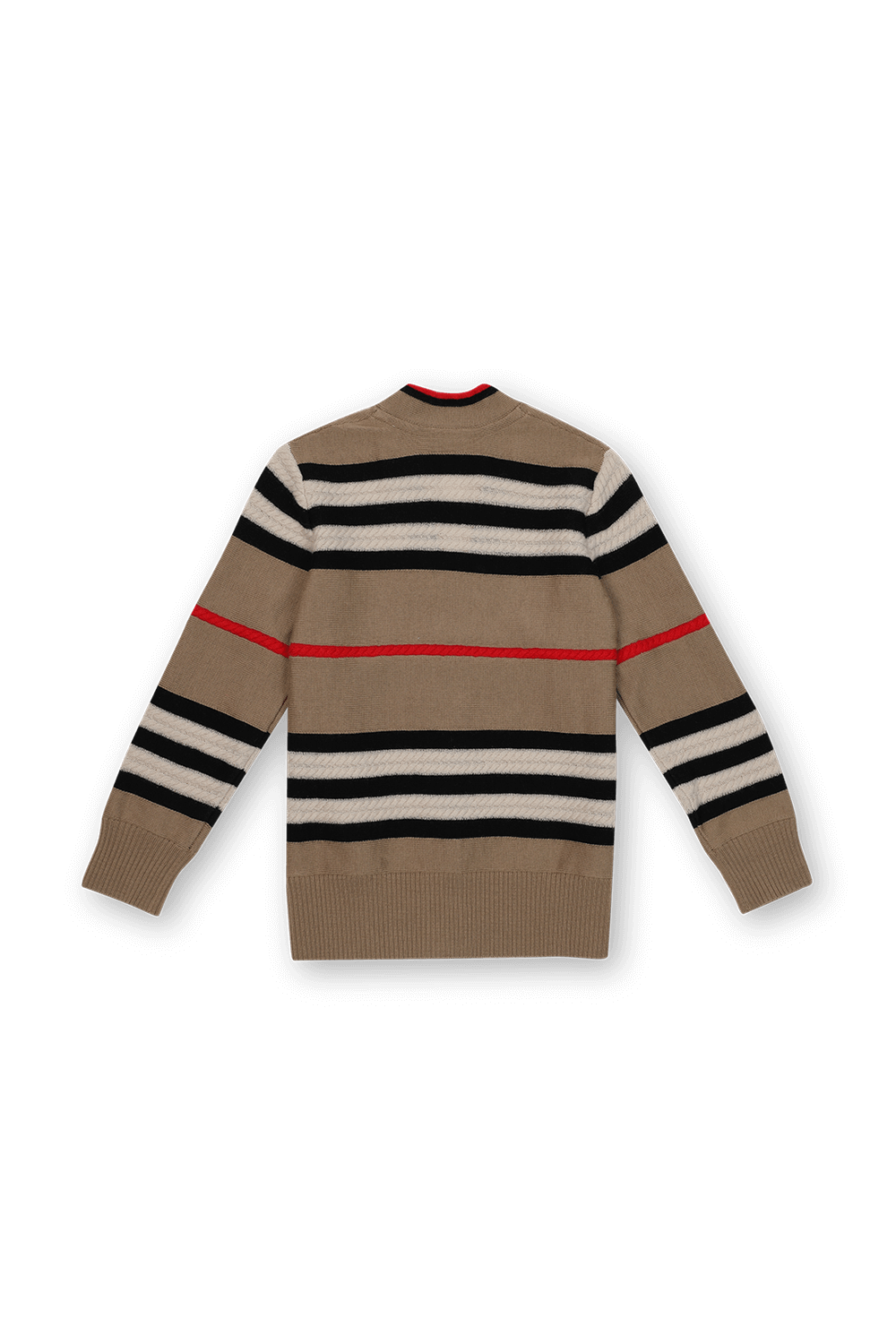 תמונה אחורית של גילאי 3-14 קרדיגן פסים בצבעוניות אייקונית