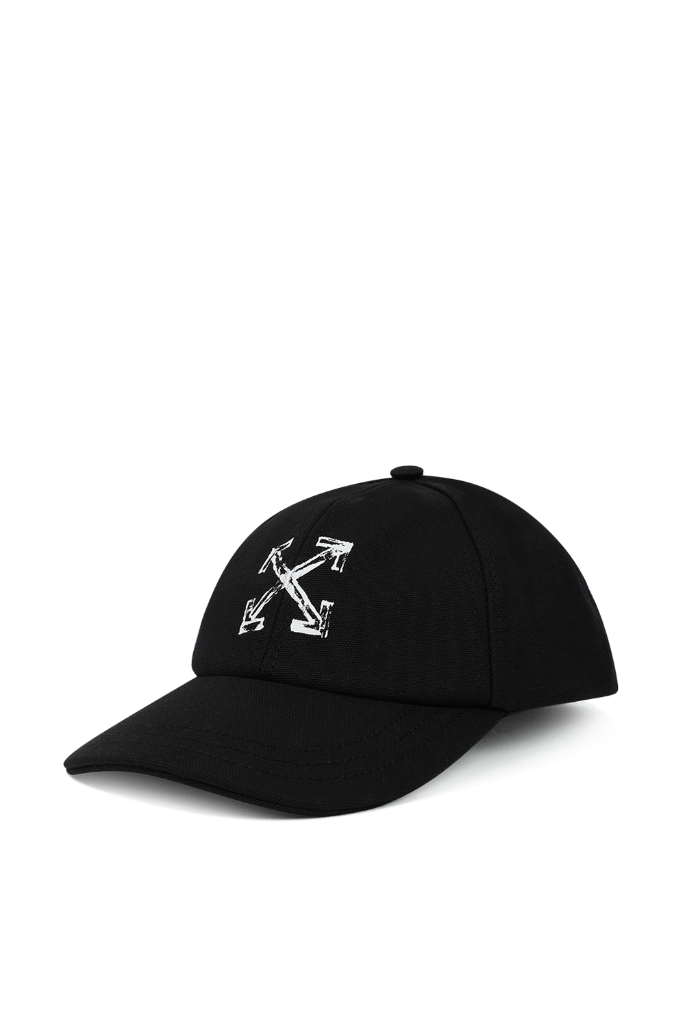 כובע מצחייה שחור עם לוגו חיצים OFF WHITE
