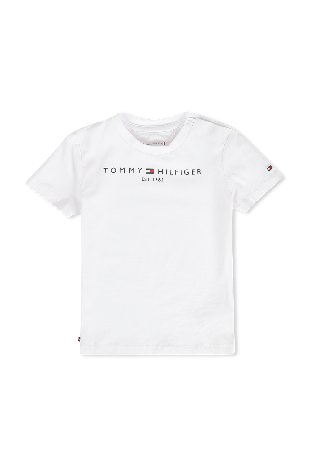 גילאי NB-24 חודשים חולצת לוגו אייקוני בלבן TOMMY HILFIGER KIDS