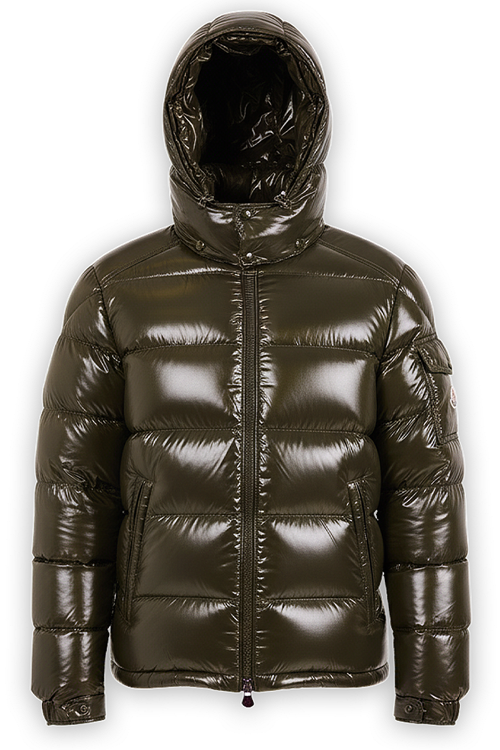 תמונה אחורית של מעיל פוך קצר