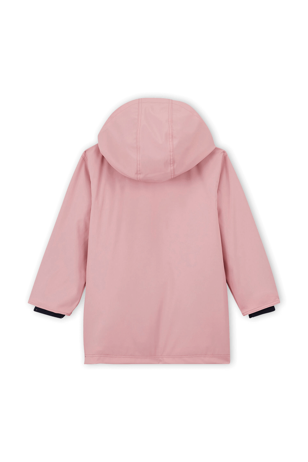 תמונה אחורית של מעיל גשם ורוד - גילאי 6-12