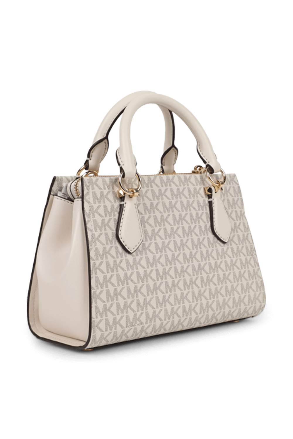 תמונה אחורית של תיק מרילין מונוגרמי לבן