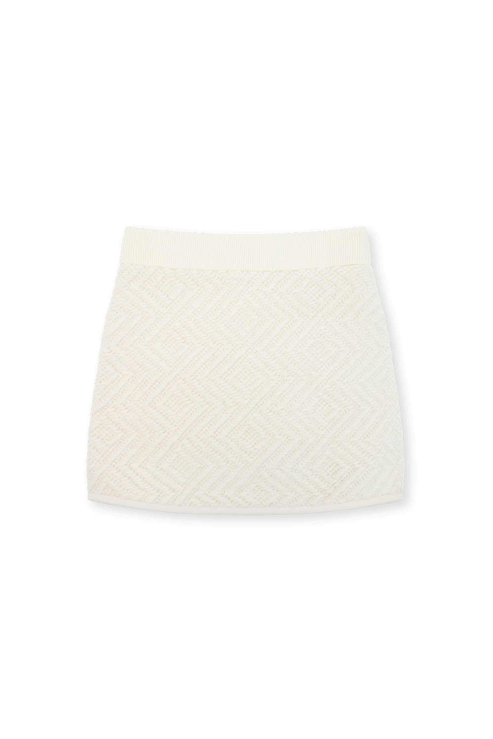 תמונת פנים של סט סווטשירט קפוצ'ון וחצאית באריגת ג'קארד - גיל 14