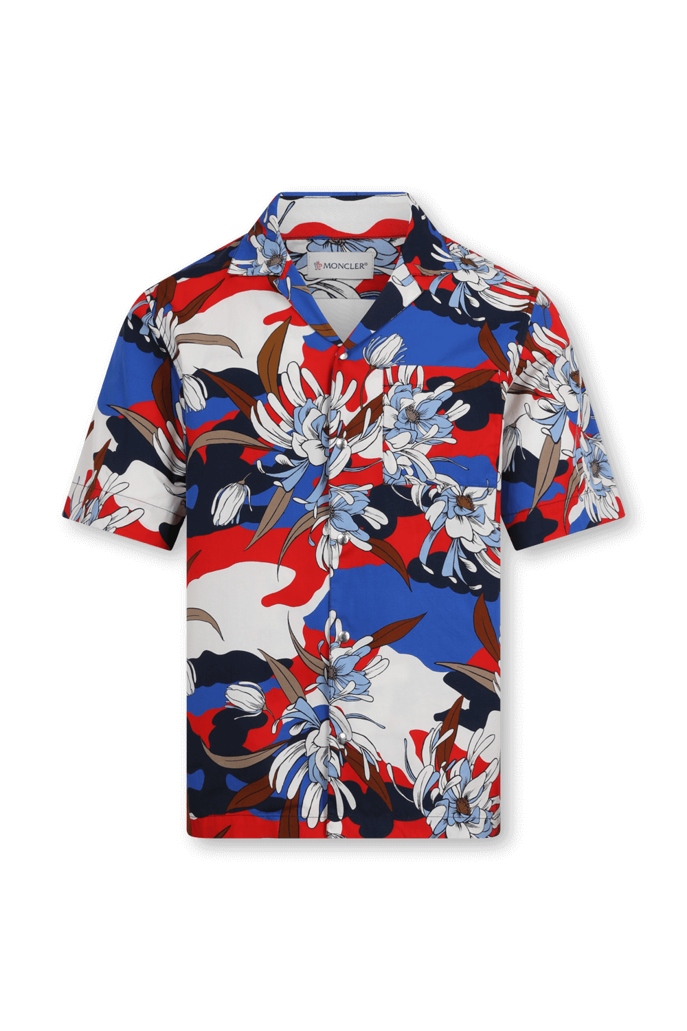 תמונה קידמית של חולצת מכופתרת פרחונית