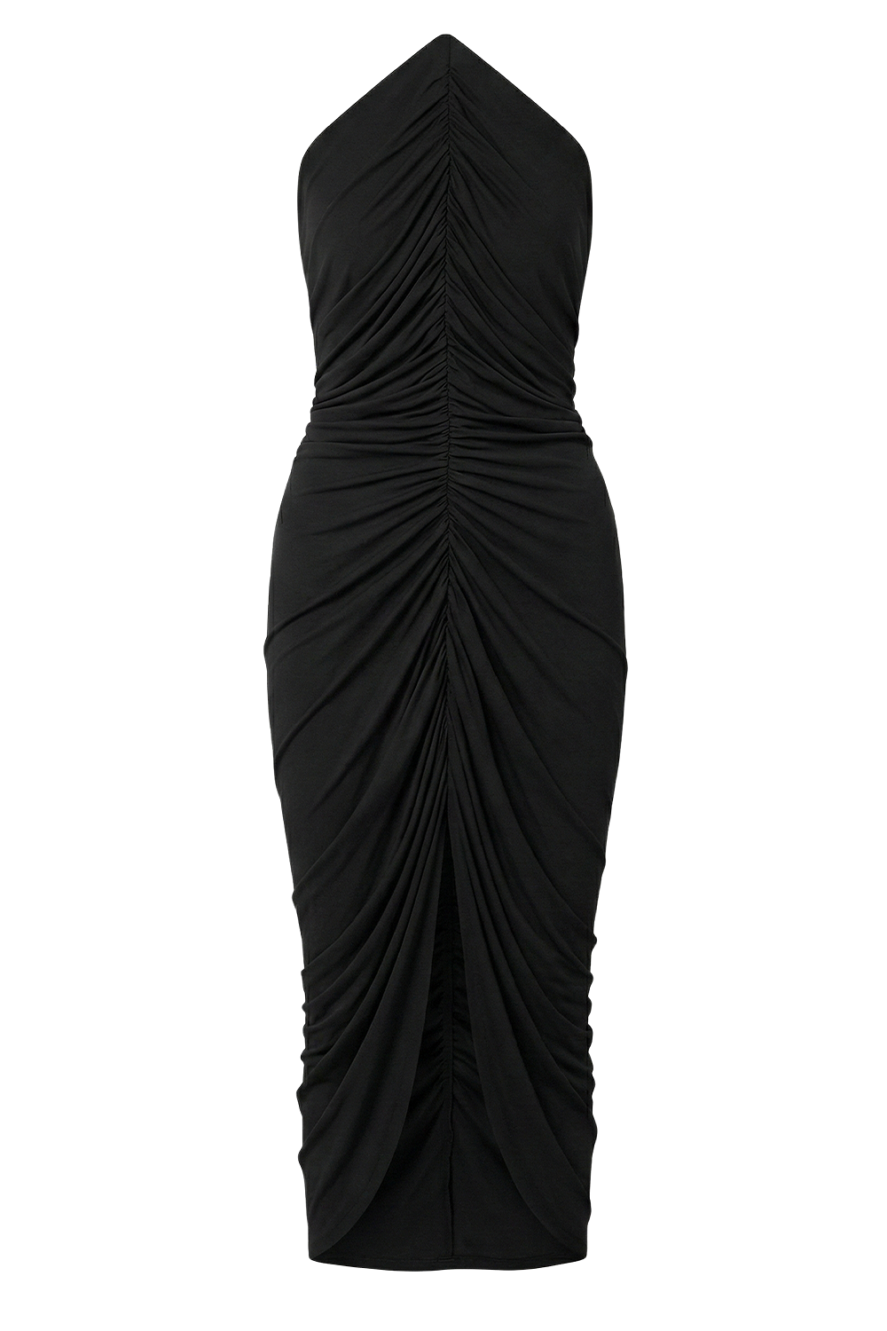 תמונה קידמית של שמלת מידי סטרפלס