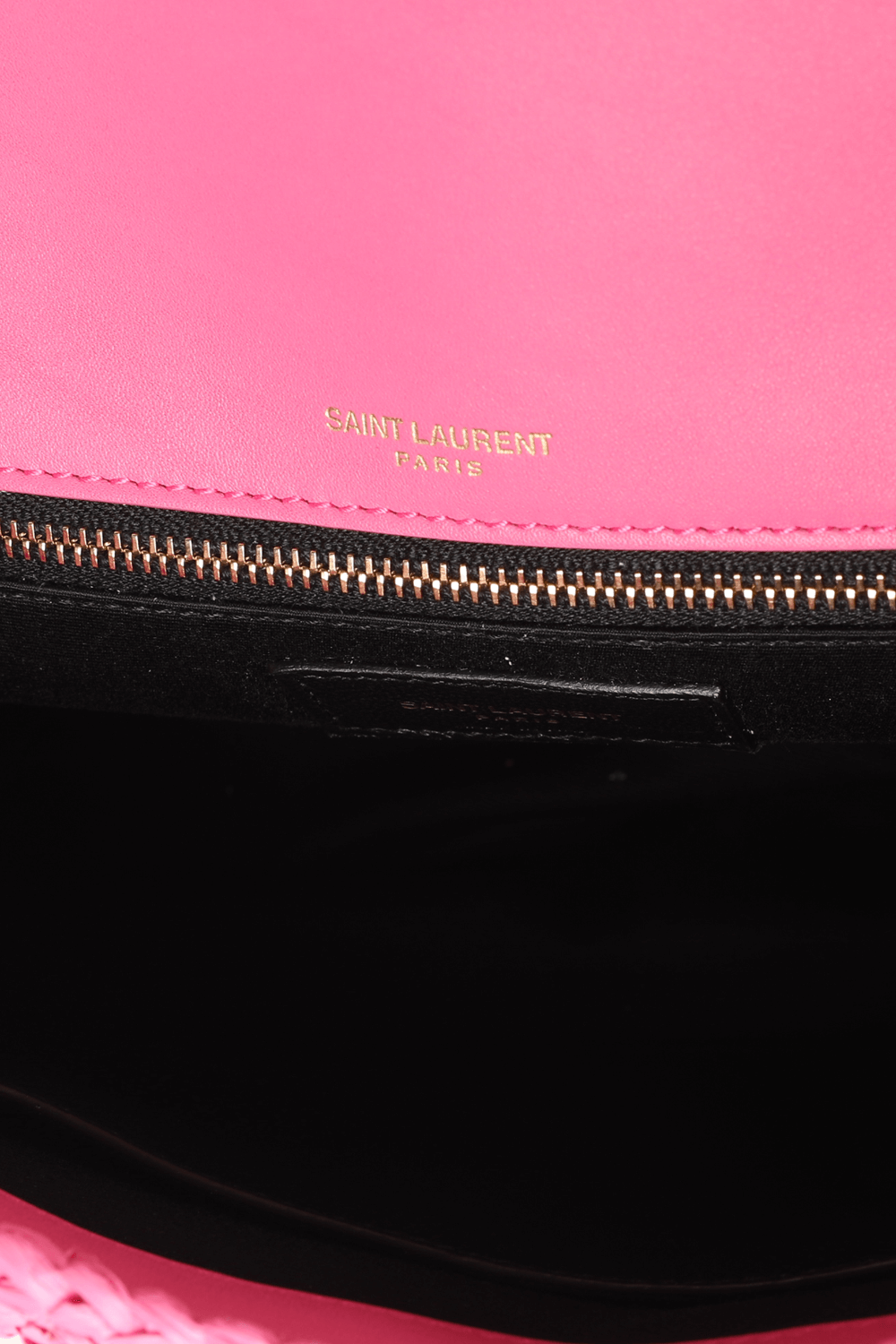 Medium Niki Raffia Chain Bag in Pink