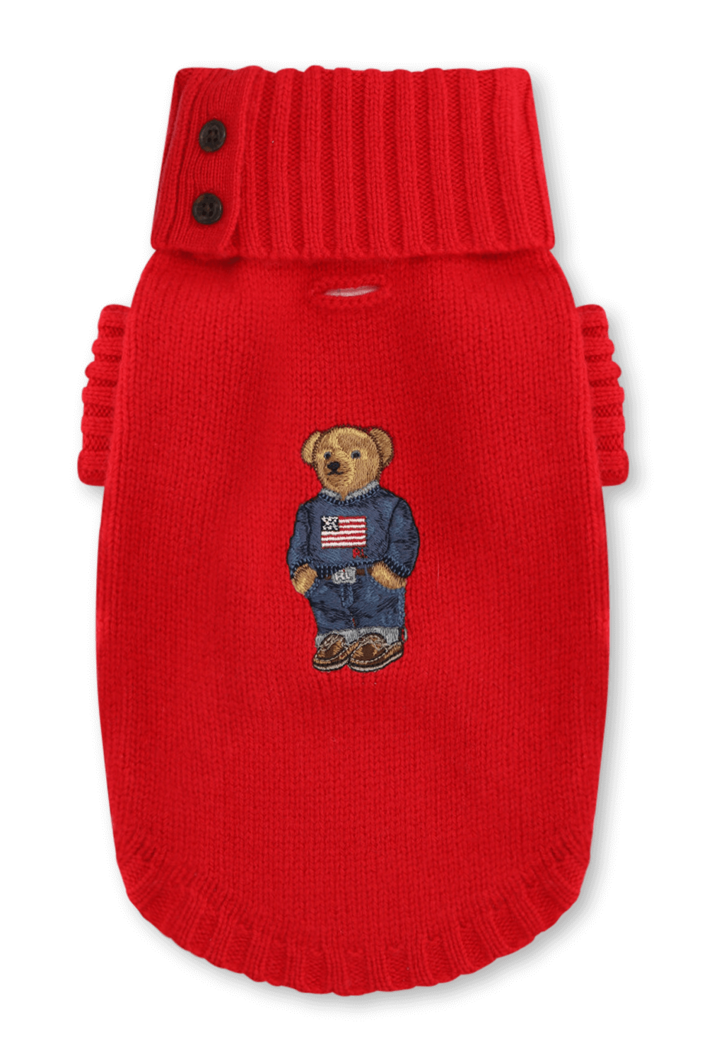 תמונה קידמית של פולו ראלף לורן כלבים - אפודת סריג מצמר וקשמיר