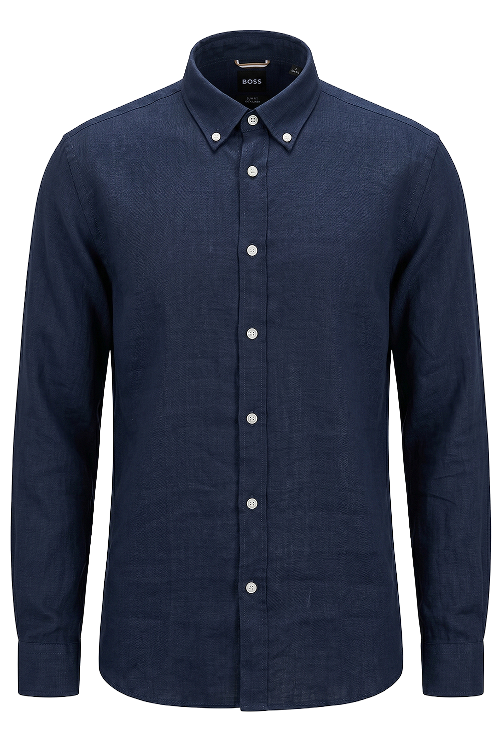 תמונה קידמית של חולצה מכופתרת בגזרה ישרה