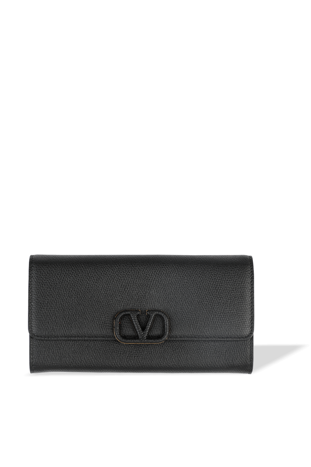 Flap Continental Leather Wallet in Black VALENTINO GARAVANI