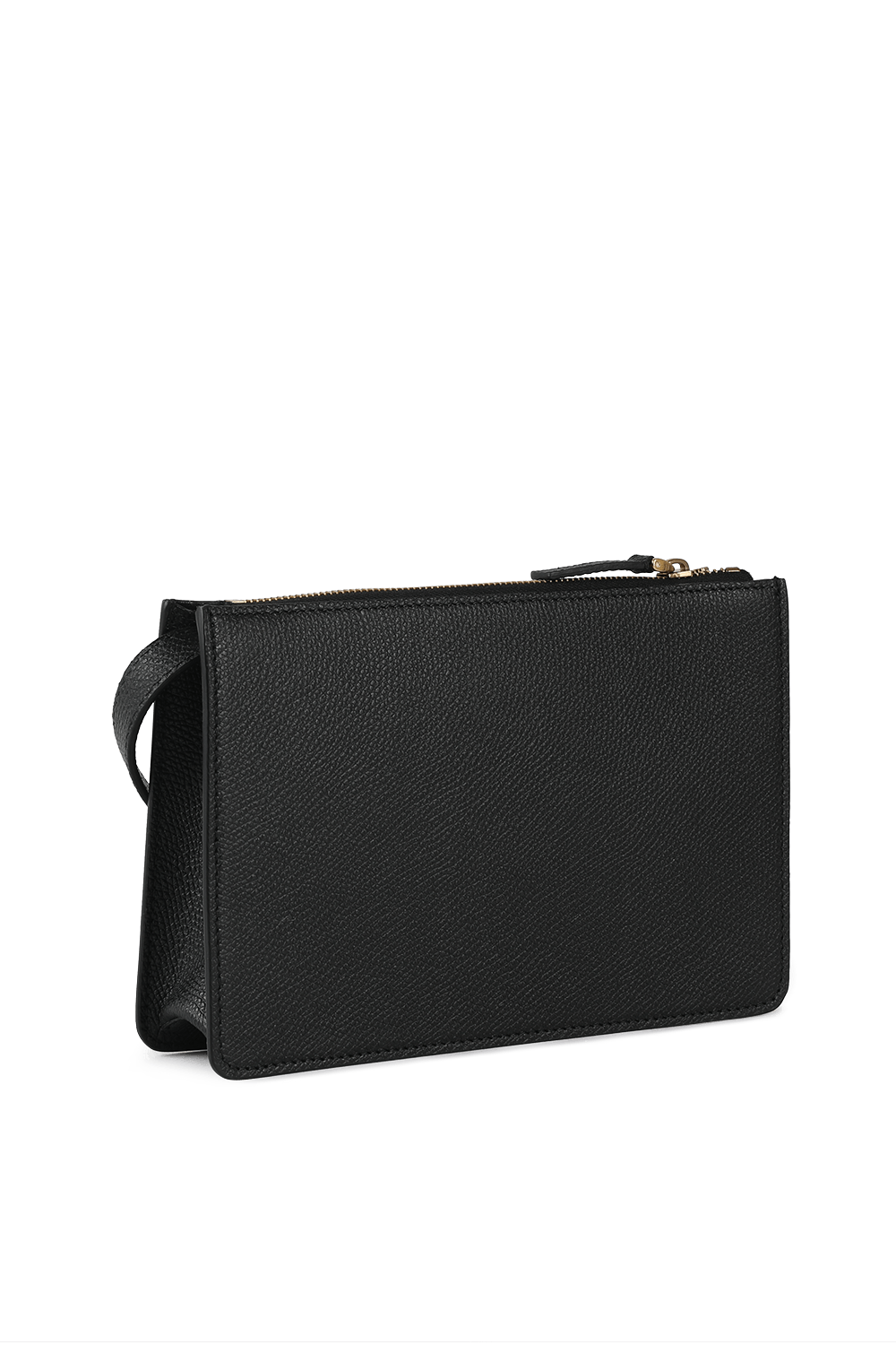 תמונה אחורית של V Logo Small Shoulder Bag in Black