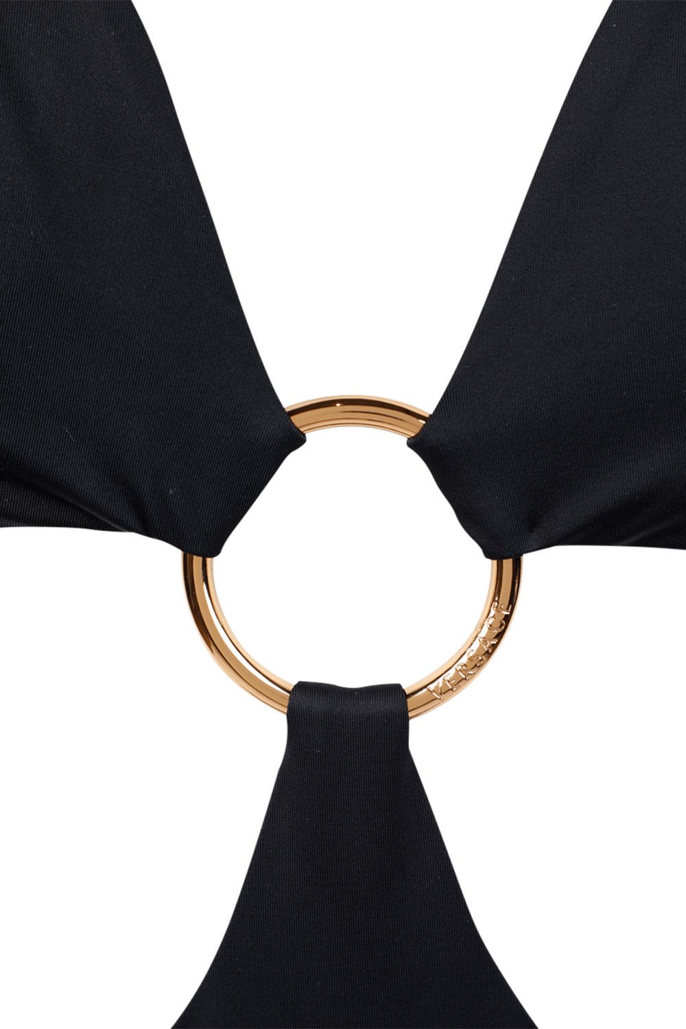 תמונת תקריב של One Piece Swimsuit With Ring in Black