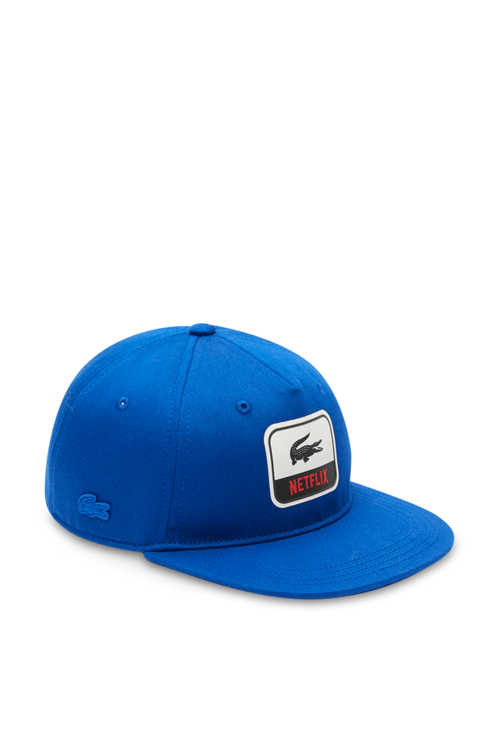 תמונה קידמית של לקוסט X נטפליקס כובע מצחייה