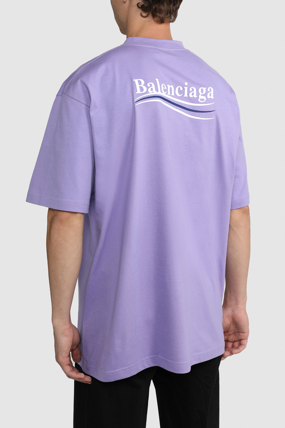 חולצת טי אוברסייז עם הדפס BALENCIAGA