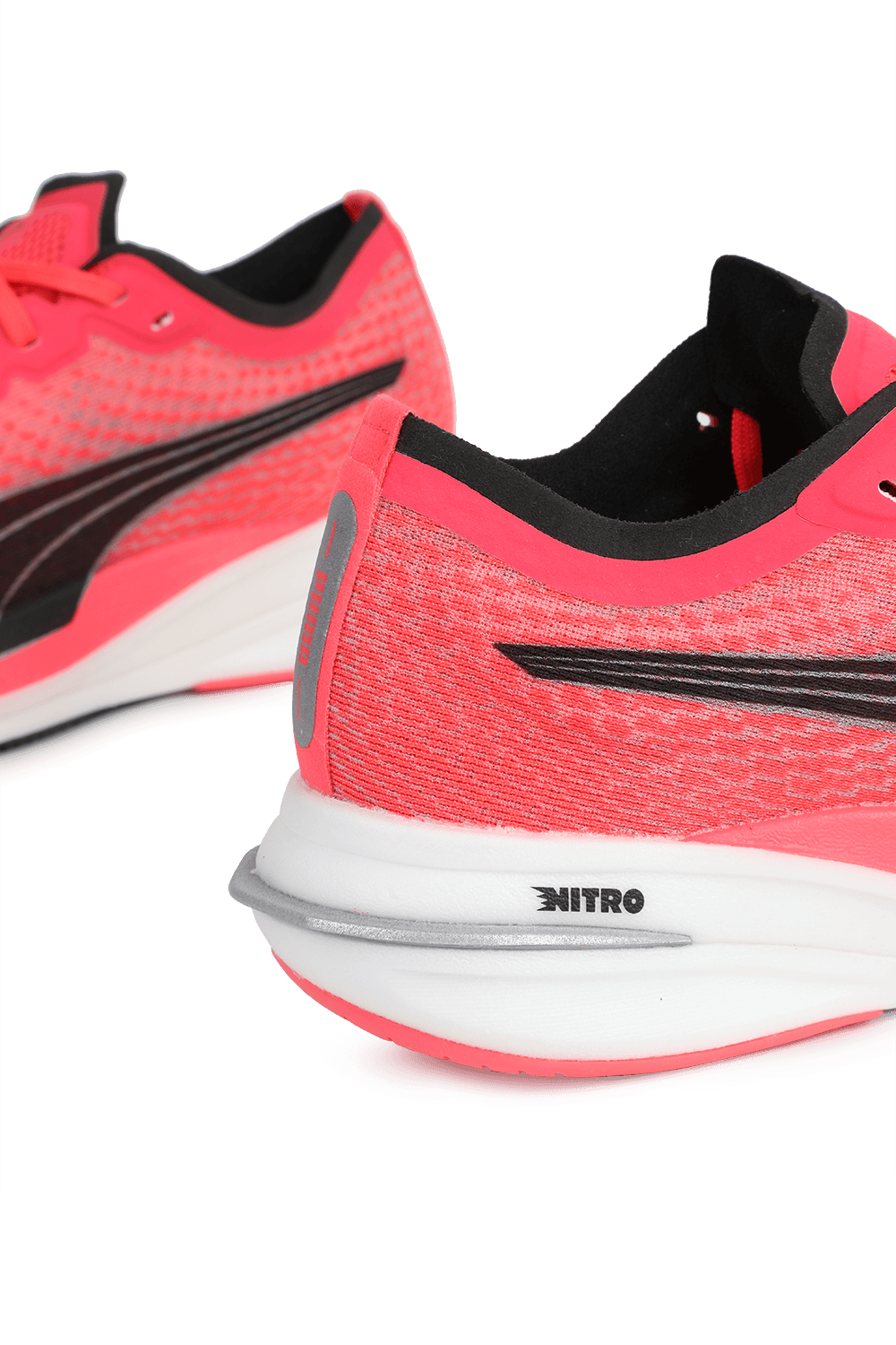 Deviate Nitro Running Shoes in Red and Black PUMA