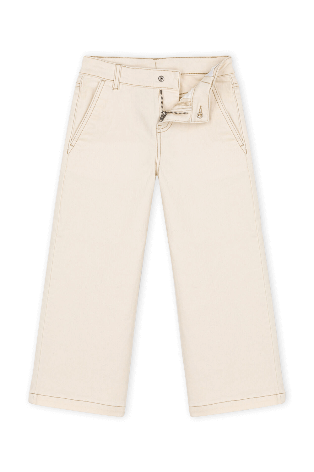 תמונה אחורית של מכנסי ג'ינס בהירים - גילאי 6-10