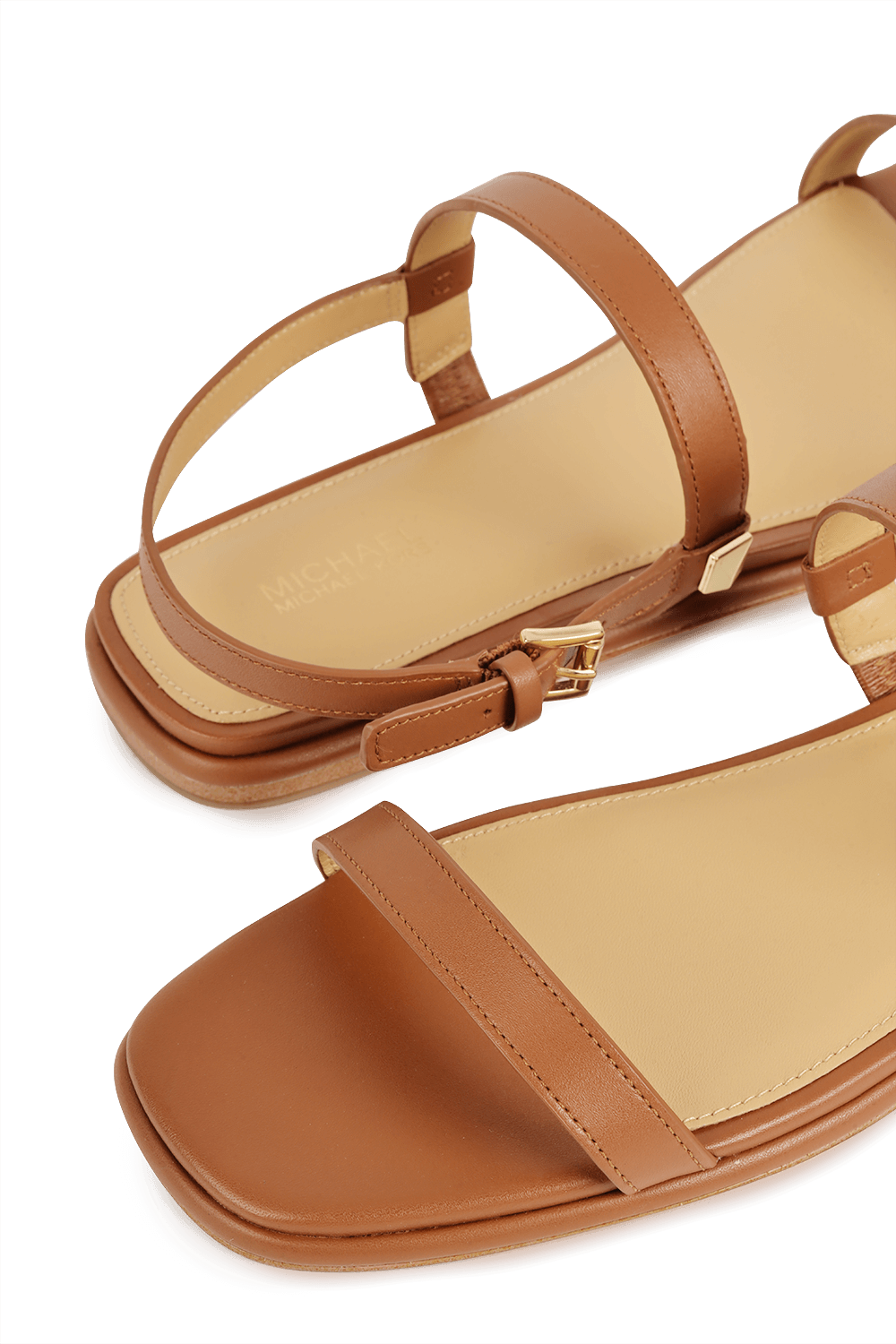 Fanning Leather Sandals in Brown Factory 54