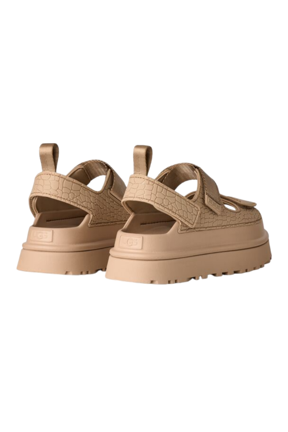 תמונת תקריב של סנדלי גולדן גלאו