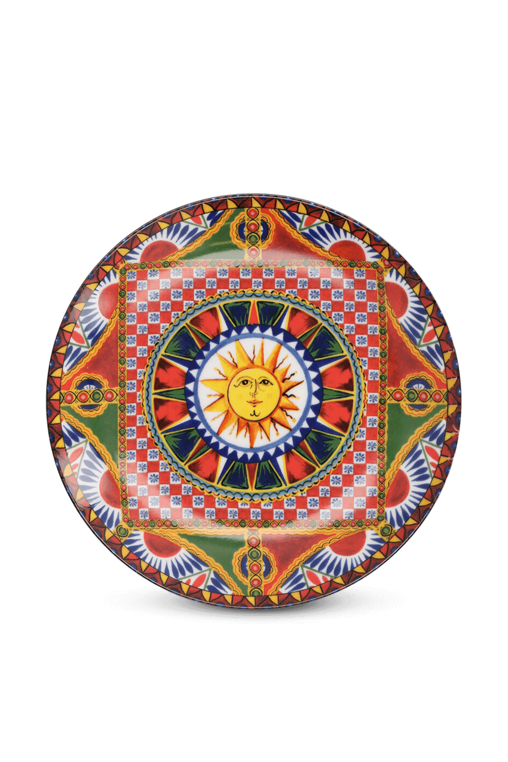 תמונה קידמית של סט שתי צלחות פורצלן