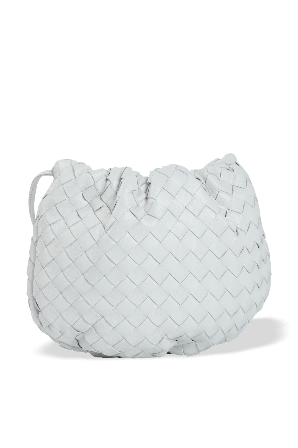 The Mini Bulb Shoulder Bag in White BOTTEGA VENETA