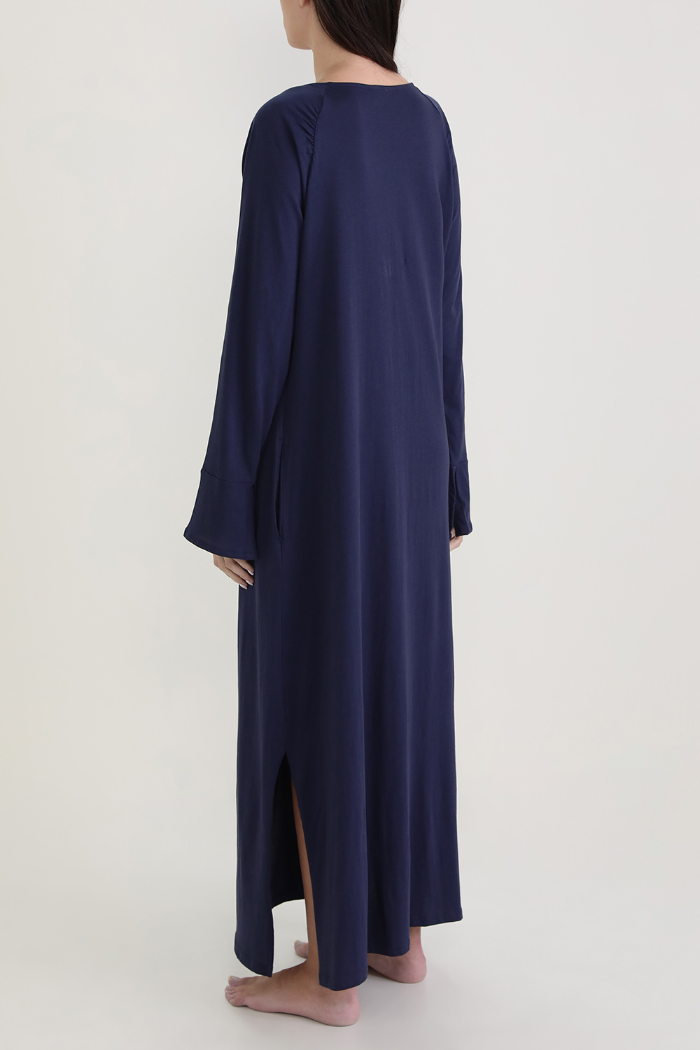 תמונת דוגמן אחורית של טוניקה אנטוניה מכופתרת מכותנה