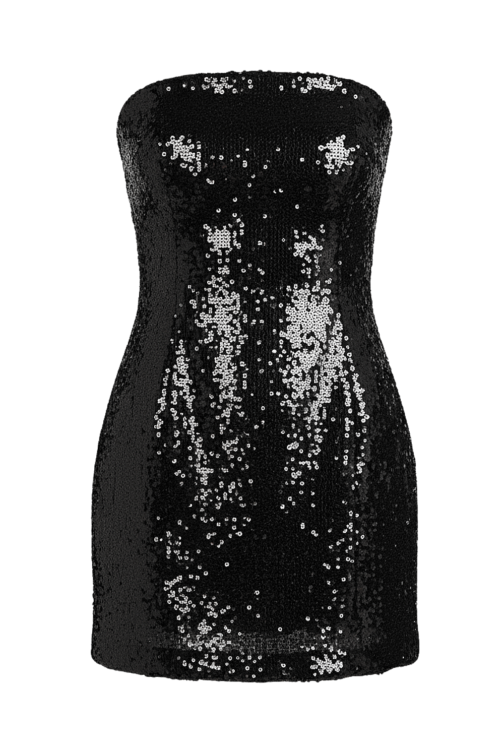 תמונה קידמית של שמלת מיני פאייטים