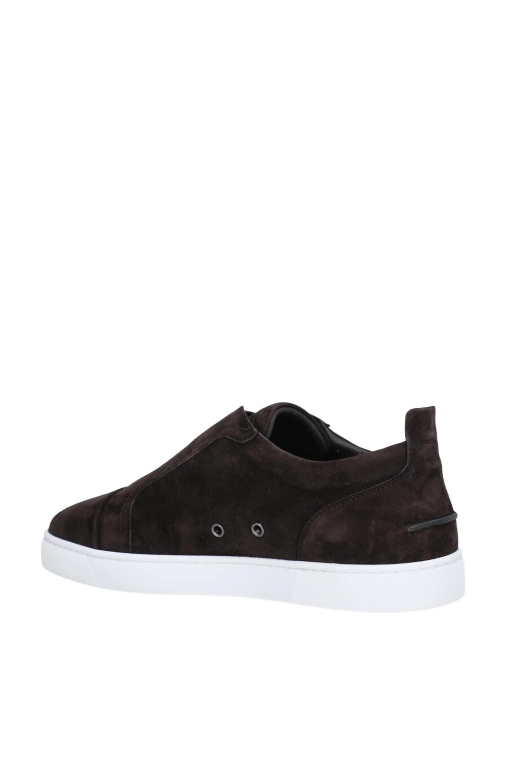 תמונה אחורית של נעלי סניקרס זמש