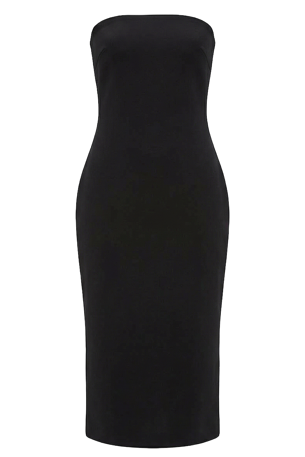 תמונה קידמית של שמלת מידי סטרפלס