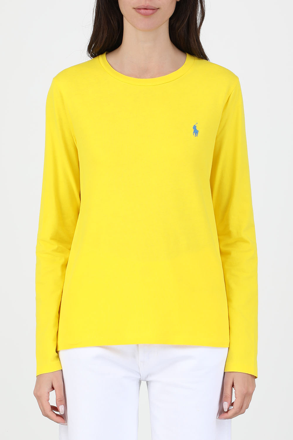 תמונת דוגמן קידמית של Long-Sleeve Shirt in Yellow