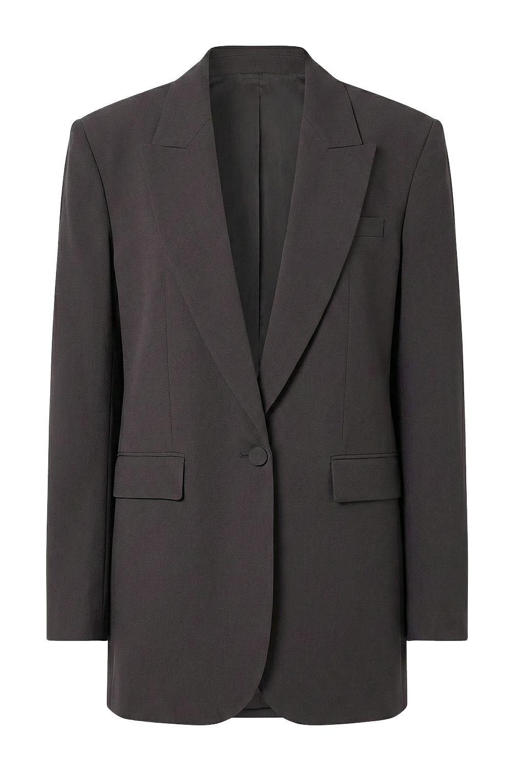 תמונה קידמית של ז'קט משי מחוייט