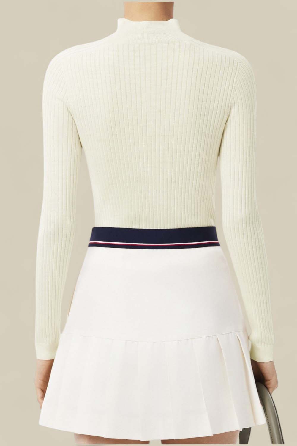 תמונת דוגמן אחורית של סריג מצמר מרינו