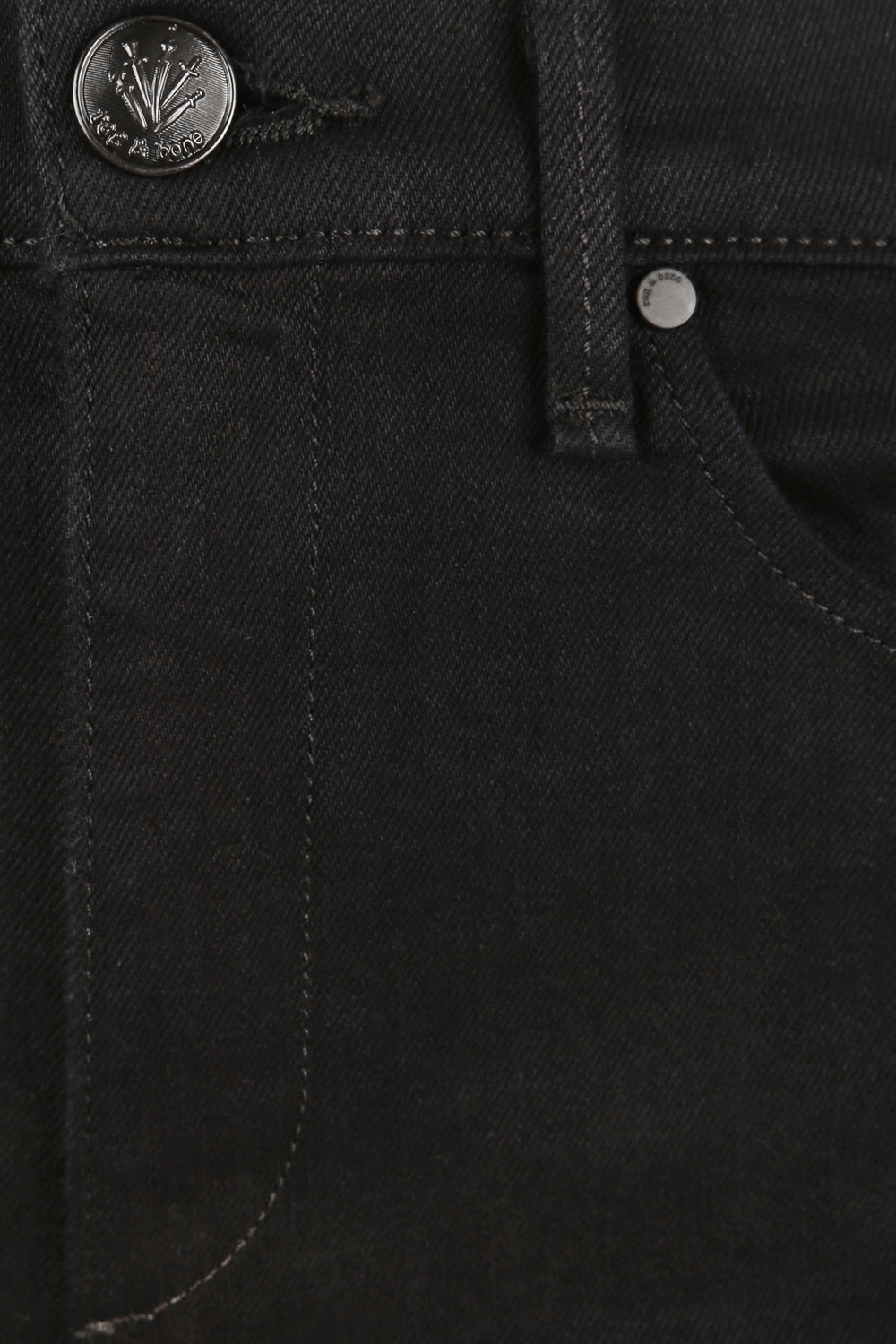 מכנסי ג'ינס שחורים בגזרת סיגר RAG & BONE