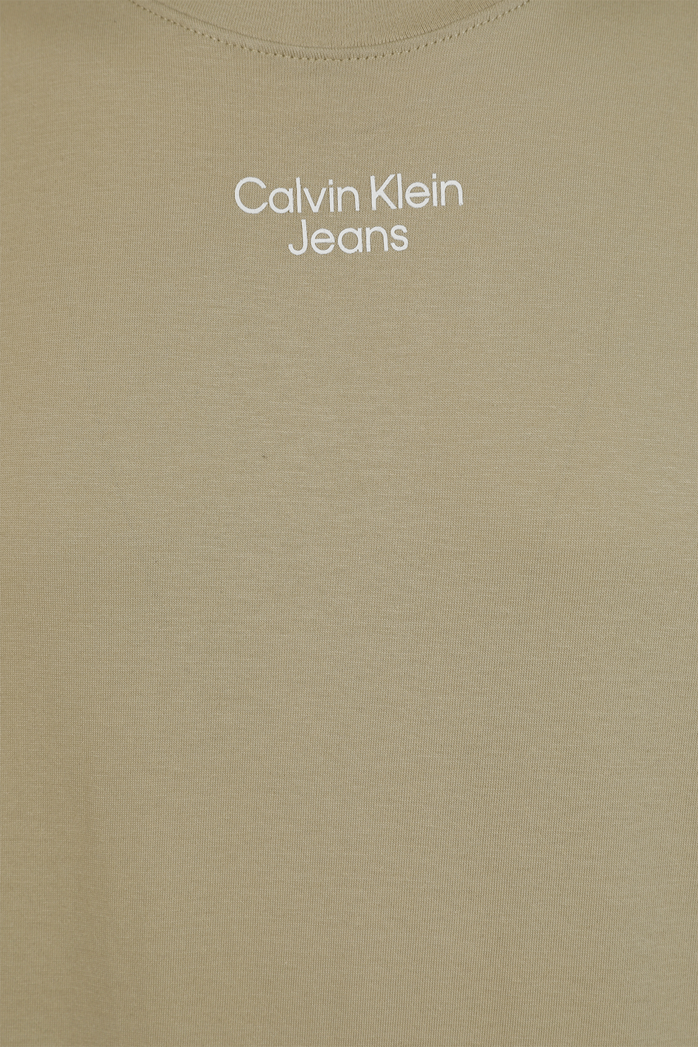 חולצת טי מכותנה עם לוגו CALVIN KLEIN