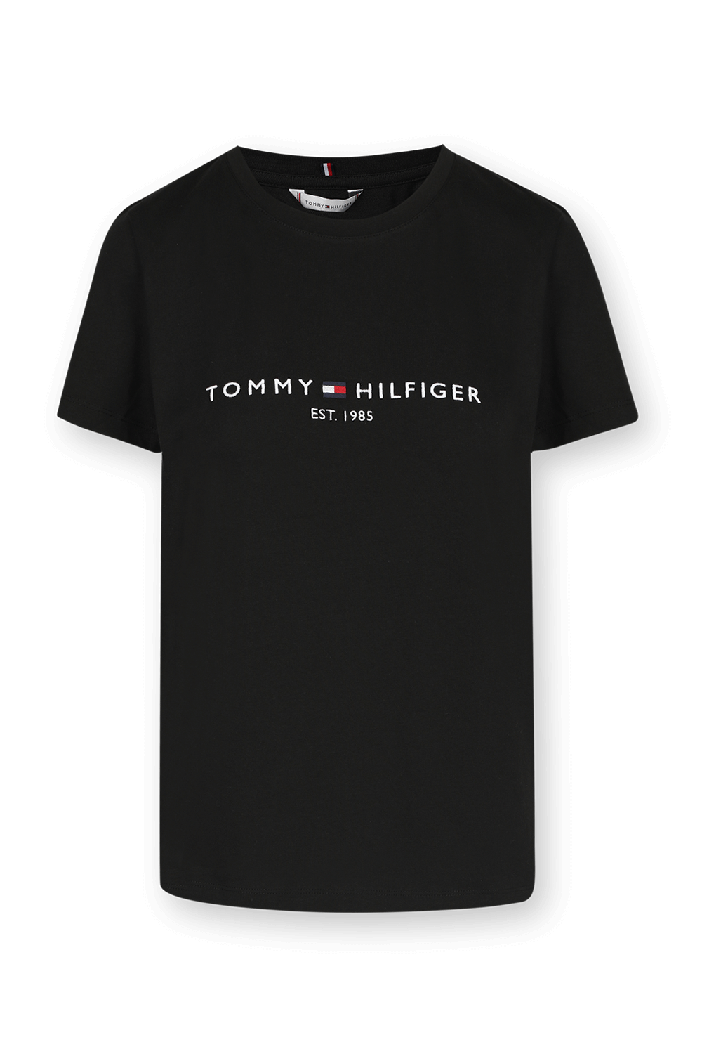 Tommy Logo T Shirt in Black image number null TOMMY HILFIGER