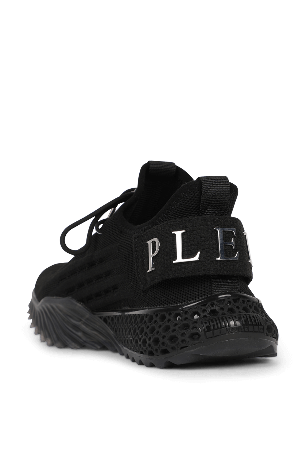 תמונה אחורית של נעלי ריצה שחורות אייקוניק