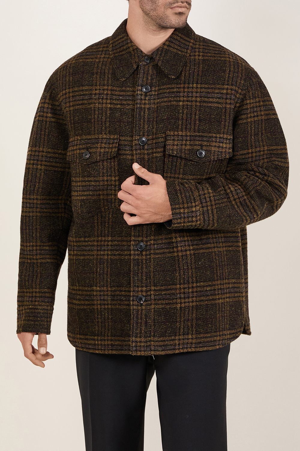 תמונת דוגמן קידמית של חולצת ז'קט