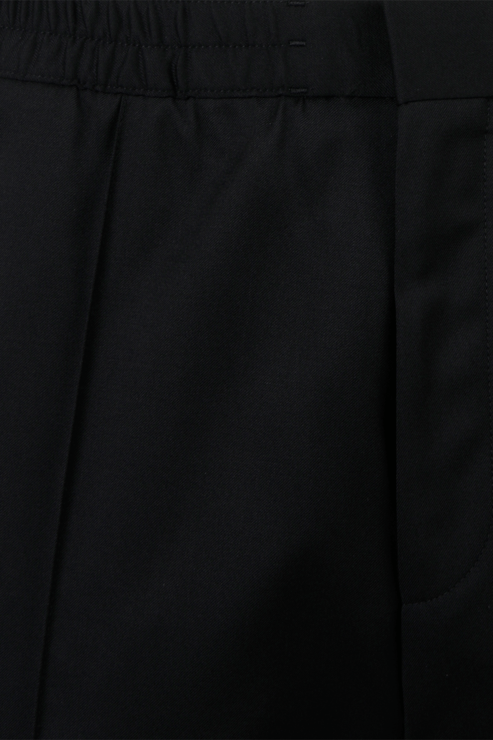 תמונה אחורית של Robot N Roll Extra Slim Fit Stretch Twill Trousers in Black